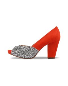 Shimmer in Neon Orange