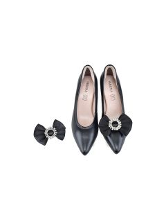 Sweet Princess Bow Clip in Black