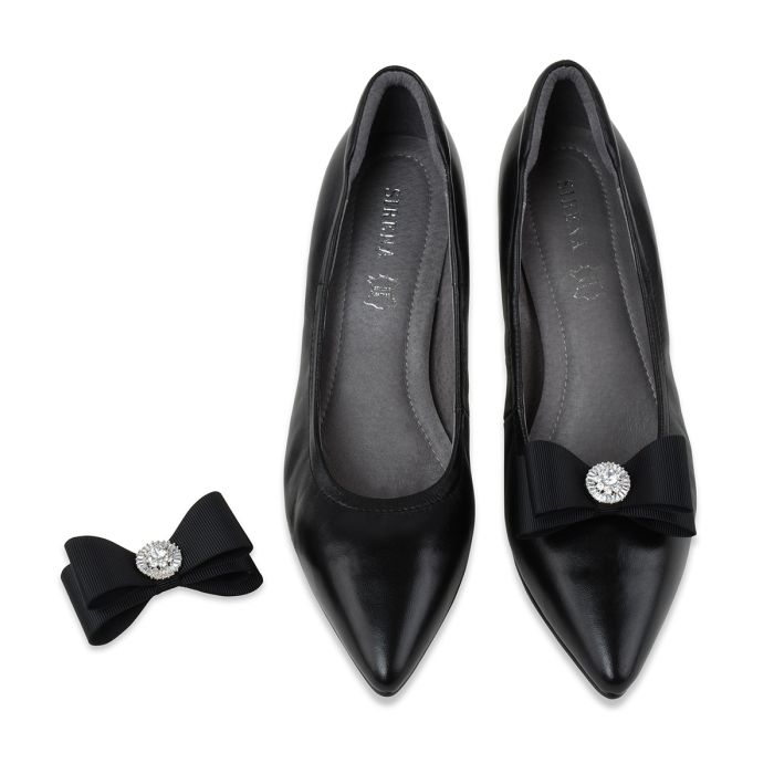 Miss Butterfly Clip In Black l Fashion shoes and shoes accessories