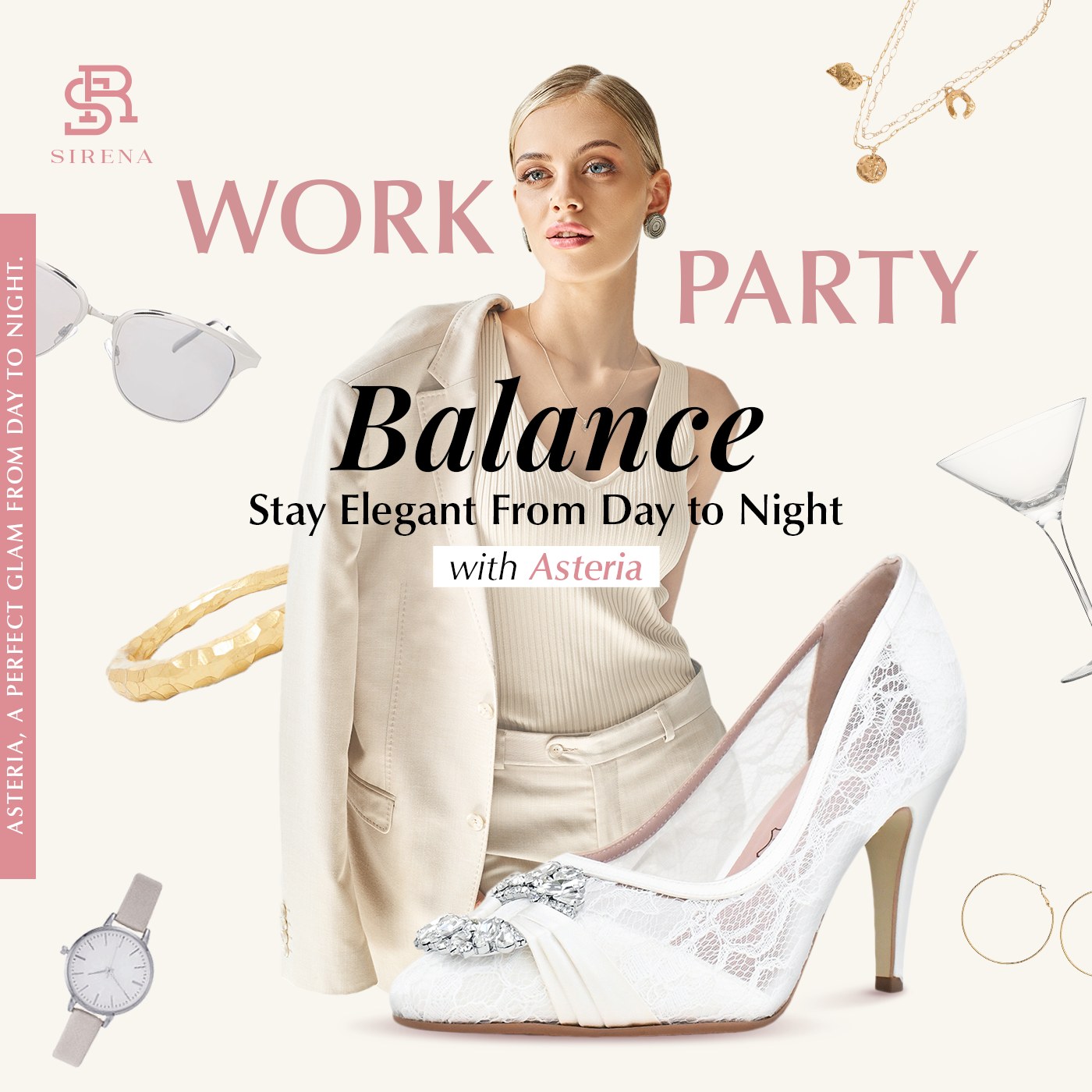 Asteria, A Perfect Glam From Day to Night